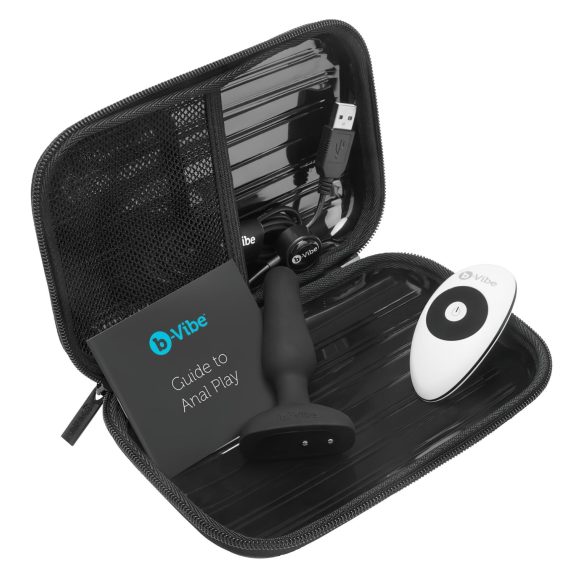 b-Vibe Novice - analinis vibratorius pradedantiesiems - juodas