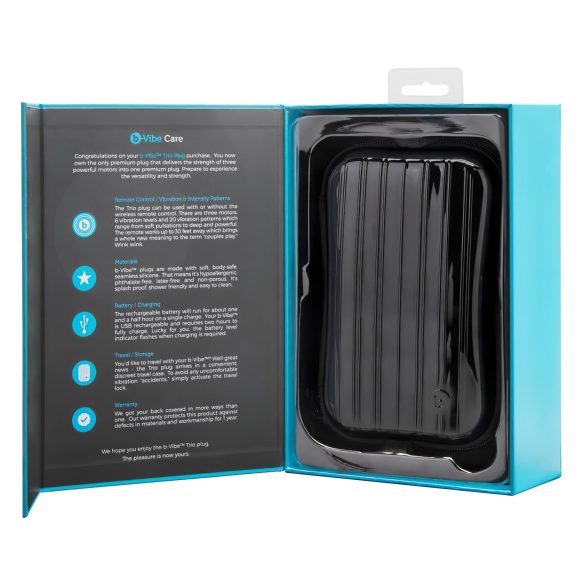 b-Vibe Novice - analinis vibratorius pradedantiesiems - juodas