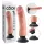 King Cock - vibratorius su siurbtuku - 23 cm - kūno spalvos