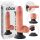 King Cock 7 siurbtuko vibratorius (18 cm) - natūralus