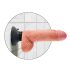 King Cock 7 siurbtuko vibratorius (18 cm) - natūralus