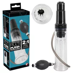 You2Toys - penio pompa ir masturbatorius 2in1 - permatoma