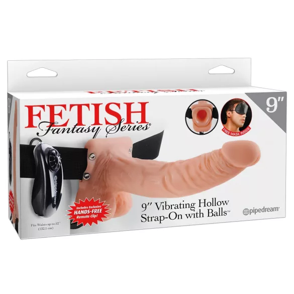 Fetish Strap-on 9 - prisitvirtinamas vibratorius - natūralios spalvos