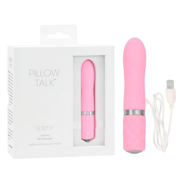 Pillow Talk Flirty - vibratorius moterims - įkraunamas - rožinis