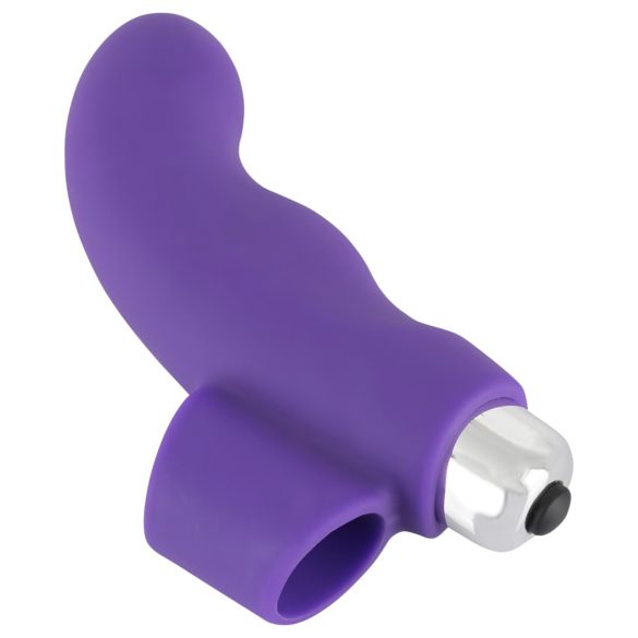 SMILE Finger – banguotas silikoninis pirštų vibratorius (violetinis)