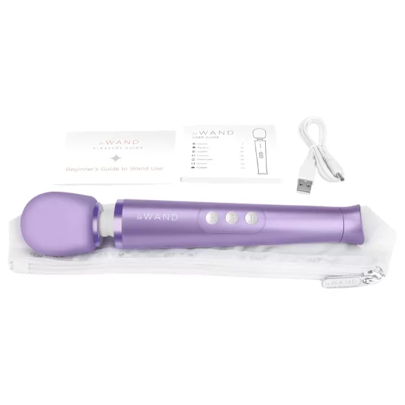 Le Wand Petite - vibratorius moterims - įkraunamas masažuoklis - violetinis