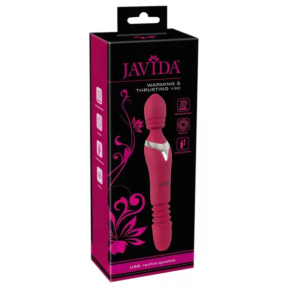 „Javida Thrusting“ - 3 in 1 masažuojantis vibratorius (raudonas)