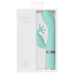   Pillow Talk Kinky - įkraunamas, 2 varikliukų G taško vibratorius (turkio spalvos)