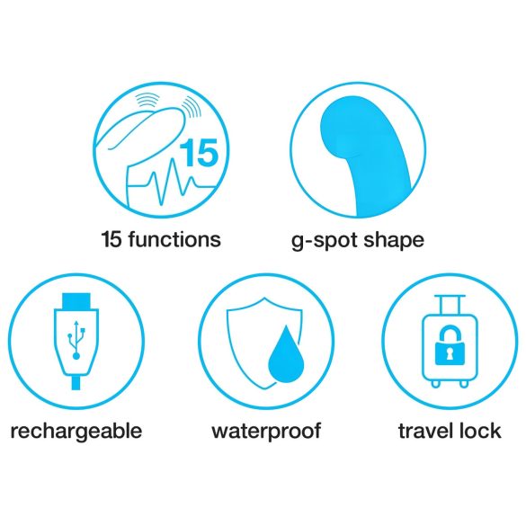 Happyrabbit - G taško vibratorius - siauras - juodas