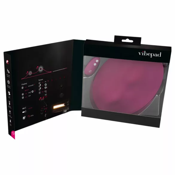 VibePad - vibracinė pagalvė su 2 motorais ir nuotoliniu valdymu - violetinė