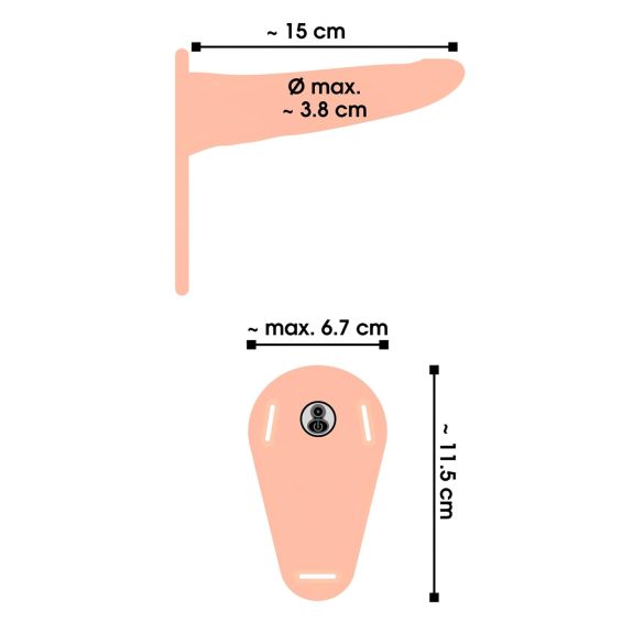 You2Toys - prisegamas vibratorius - įkraunamas - kūno spalvos