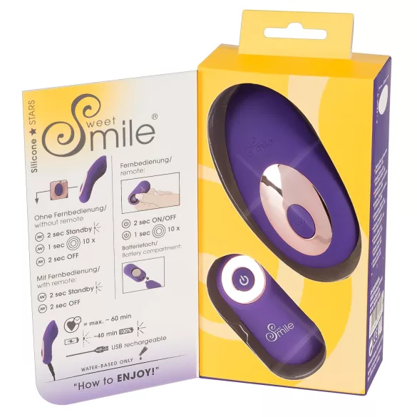 SMILE - kelnaitės su vibruojančiu klitorio stimuliatoriumi - įkraunamas