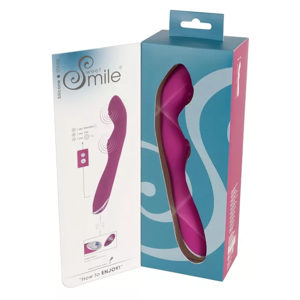 SMILE - lankstus A ir G taškų vibratorius - rožinis