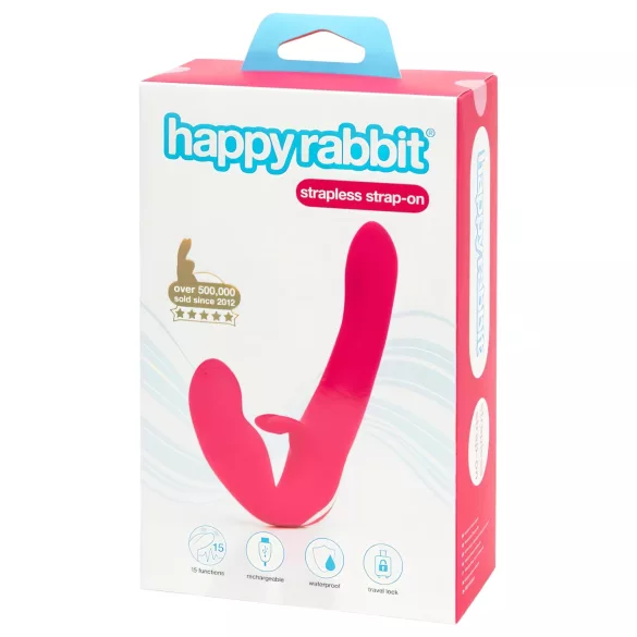 Happyrabbit - prisegamas vibratorius be dirželių - rožinis