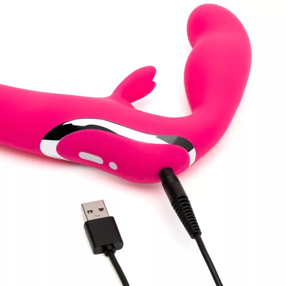 Happyrabbit - prisegamas vibratorius be dirželių - rožinis