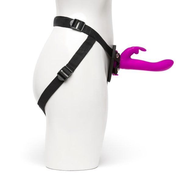 Happyrabbit - prisegamas dildo su vibracija - zuikutis - violetinis