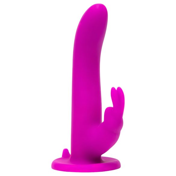 Happyrabbit - prisegamas dildo su vibracija - zuikutis - violetinis