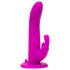 Happyrabbit - prisegamas dildo su vibracija - zuikutis - violetinis