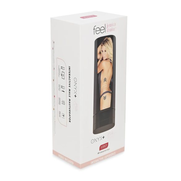 Kiiroo Onyx+ Jessica Drake - interaktyvus masturbatorius - juodas