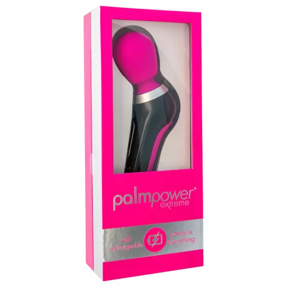PalmPower Extreme - wand vibratorius - įkraunamas - rožinis/juodas