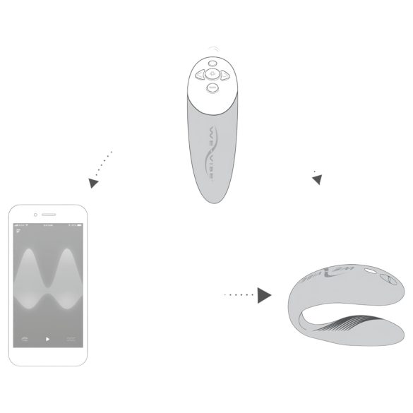 We-Vibe Chorus - įkraunamas, išmanus poros vibratorius (rožinis)