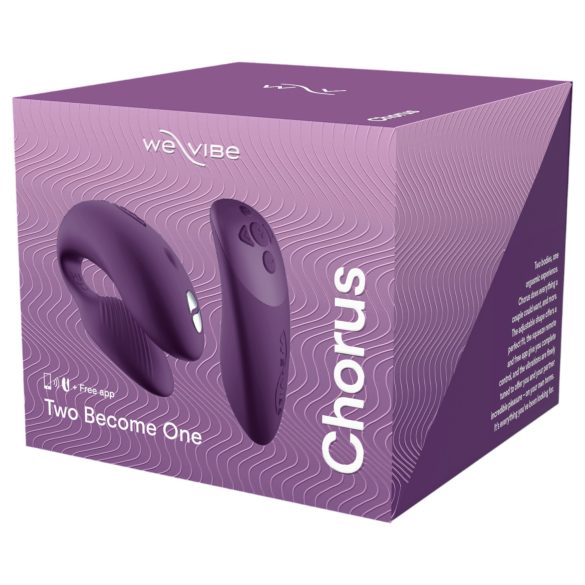 We-Vibe Chorus - įkraunamas, išmanus porinis vibratorius (violetinis)