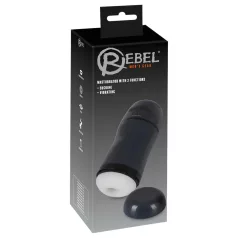   Rebel - masturbuoklis su siurbimo ir vibravimo funkcija - juodas