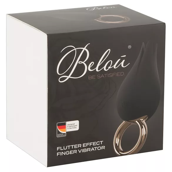 Belou - klitorio vibratorius - įkraunamas, atsparus vandeniui - juodas