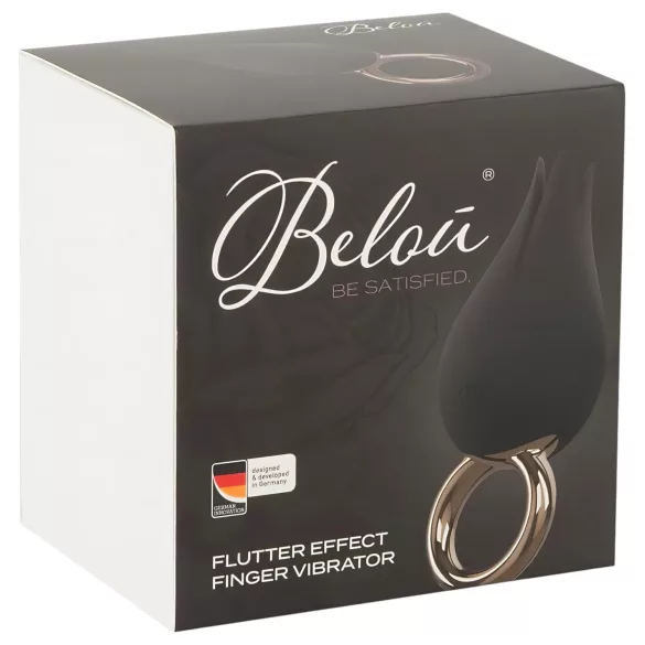Belou - klitorio vibratorius - įkraunamas, atsparus vandeniui - juodas