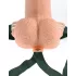 Pipedream - Fetish Strap-On 6 - prisegamas, tuščiaviduris vibratorius (kūno spalvos)