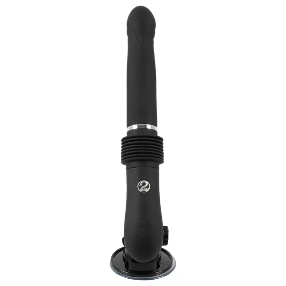 You2Toys - automatinis stūmoklinis vibratorius - juodas, įkraunamas