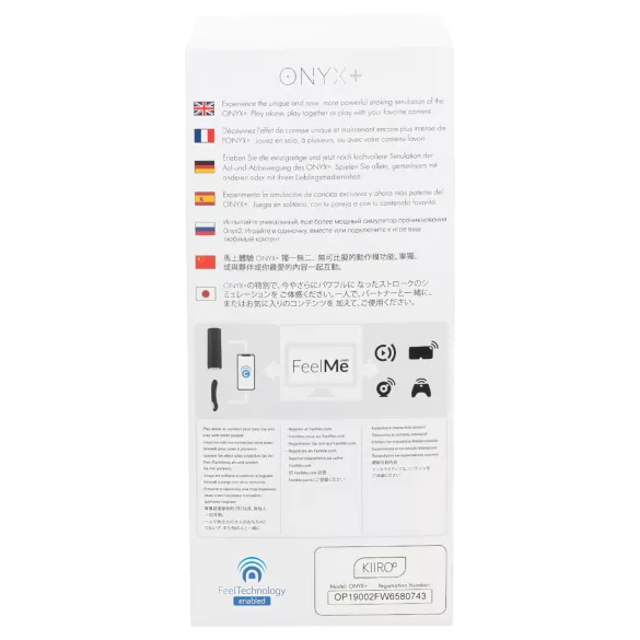 Kiiroo Onyx+ - interaktyvus masturbatorius - juodas