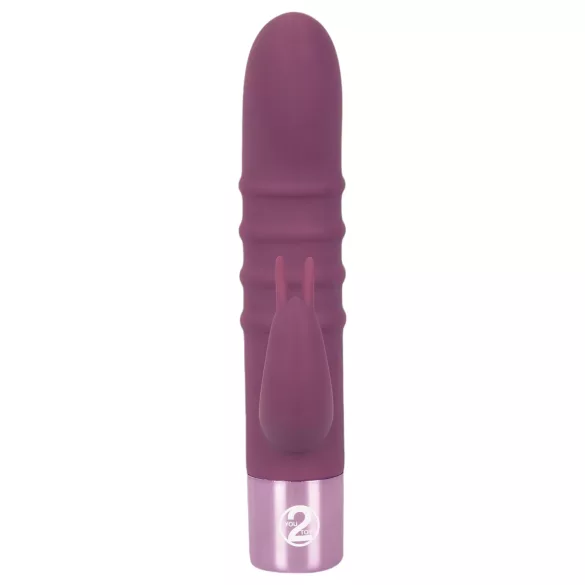 Rabbit Vibe - vibratorius su klitorio atšaka G taško stimuliacijai - violetinis