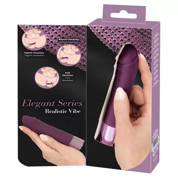 You2Toys - realistiškas vibratorius - įkraunamas, atsparus vandeniui, violetinis