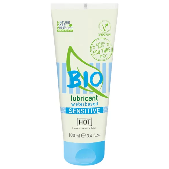 HOT Bio Sensitive - vandens pagrindo lubrikantas - veganiškas - 100 ml
