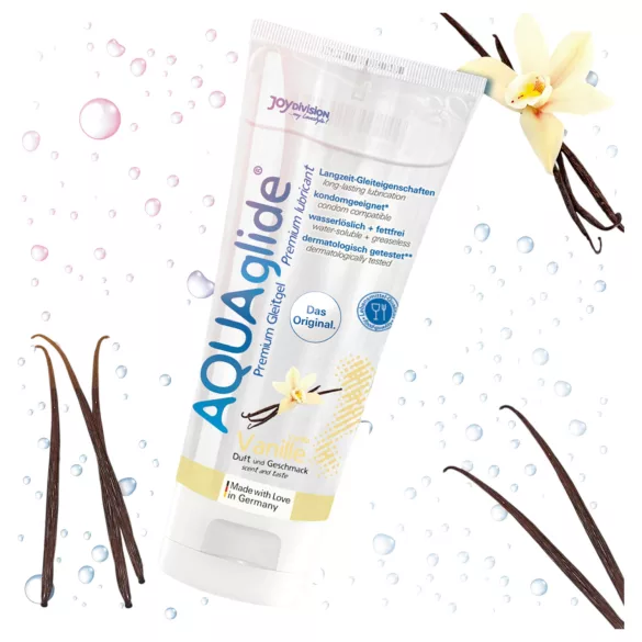 AQUAglide vandens pagrindu pagamintas lubrikantas - vanilė (100ml)