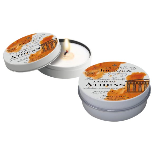 Petits Joujoux Atėnai - masažo žvakė - muskusas-pačiulė (43 ml)