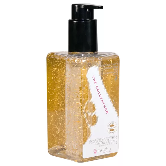 mystim - lubrikantas elektro seksui - 23k auksas - 250 ml
