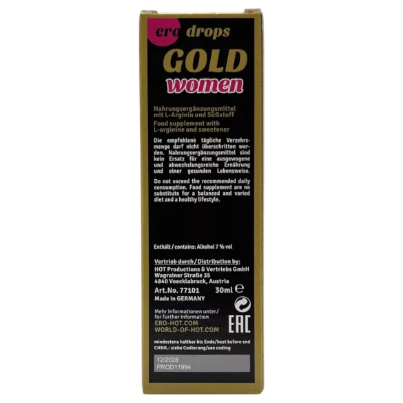 HOT Spanish Fly Gold Woman - afrodiziakas moterims (30 ml)