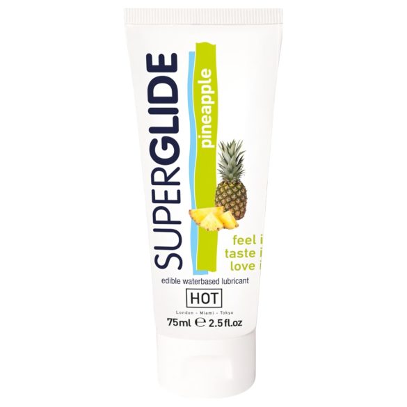 HOT Superglide Ananasas - valgomasis lubrikantas (75 ml)