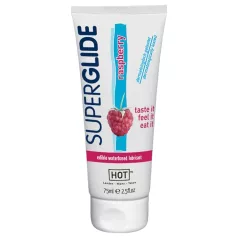 HOT - valgomas lubrikantas - aviečių skonis - 75 ml