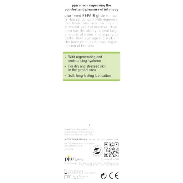 Pjur med - regeneruojantis lubrikantas (100 ml)