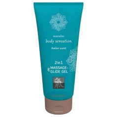 Shiatsu 2in1 - masažo lubrikantas gintaro kvapo - 200ml