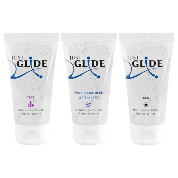 Just Glide - lubrikantų rinkinys - 3x50ml