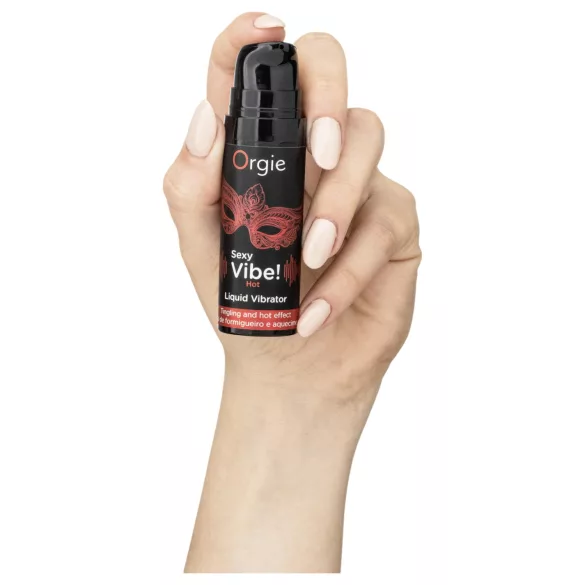 Orgie - skystas vibratorius - šildomas, braškių skonio - 15 ml