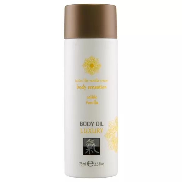 Shiatsu Luxury - valgomas masažo aliejus - vanilė - 75 ml