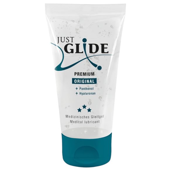 Just Glide Premium Original - vandens pagrindo lubrikantas - veganiškas - 50ml