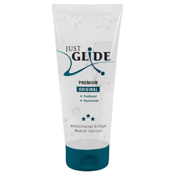 Just Glide Premium Original - vandens pagrindo lubrikantas - veganiškas - 200 ml