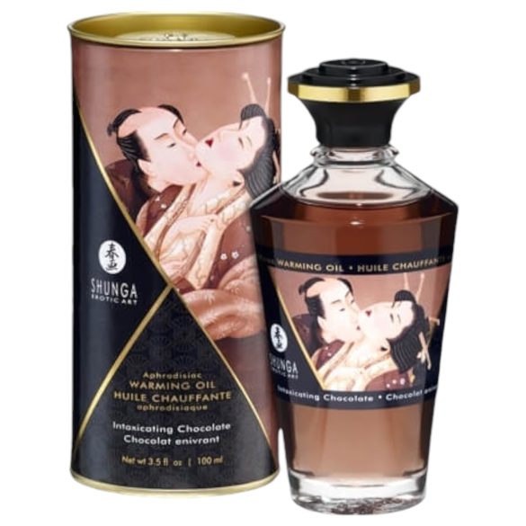 Shunga - masažo aliejus šildantis - šokolado - 100 ml