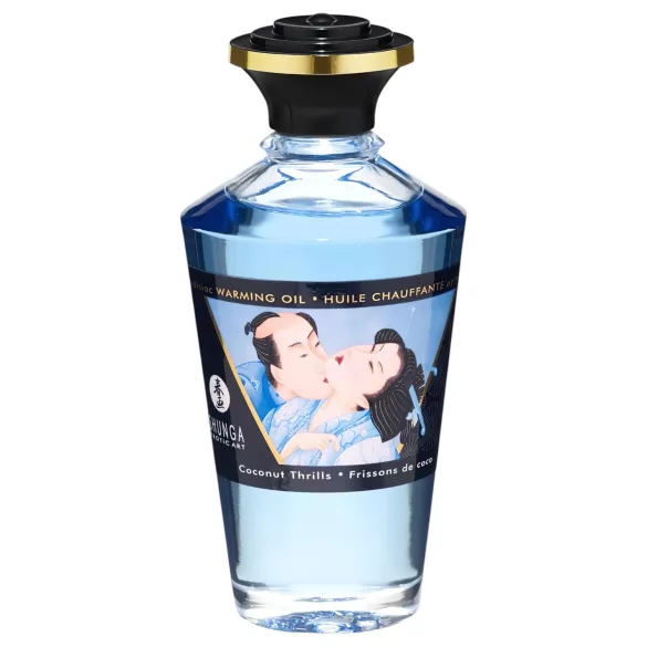 Shunga - masažo aliejus šildantis - kokosas - 100 ml